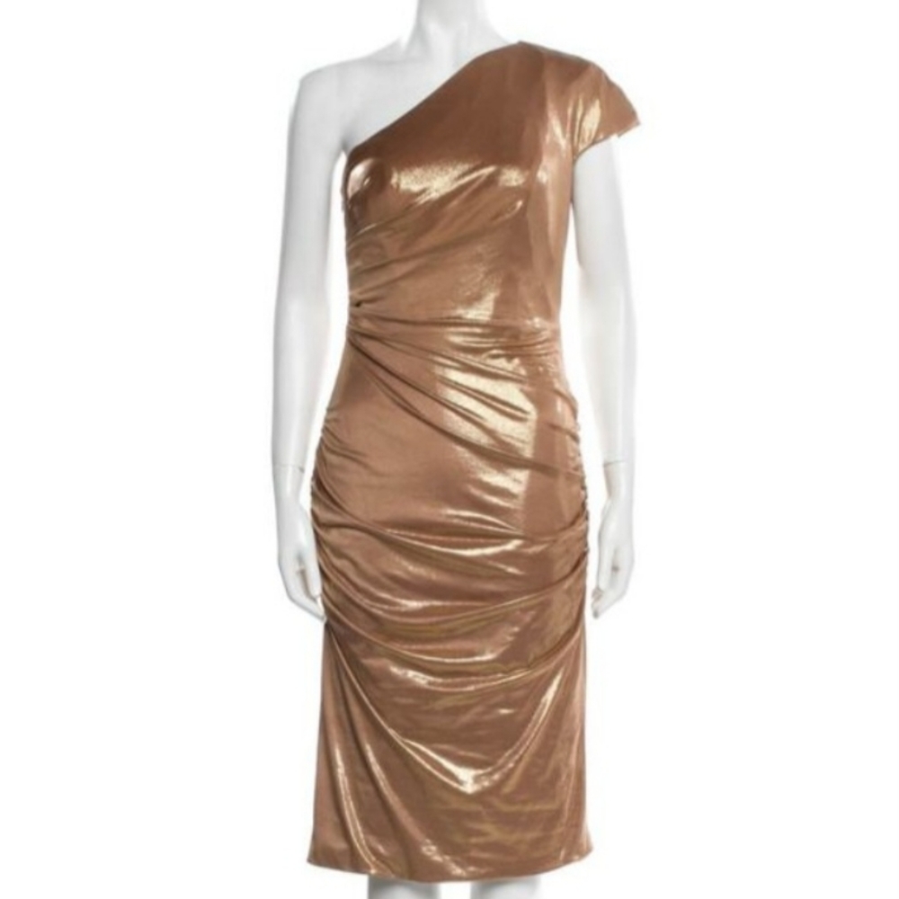 Rene Ruiz Collection Metallic Cocktail Dress